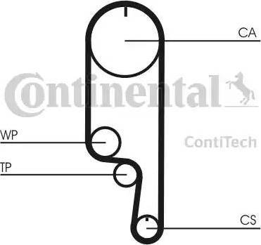 CONTINENTAL CT1008K2 - Kit cinghie dentate www.autoricambi360.it