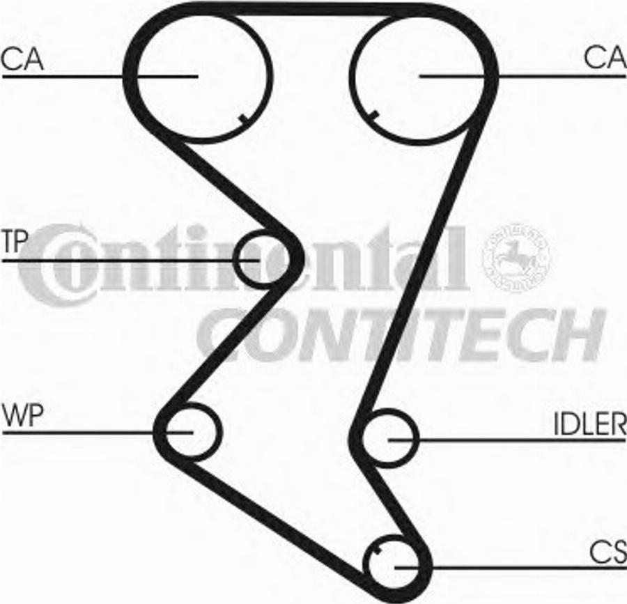 Continental CT1003K1 - Kit cinghie dentate www.autoricambi360.it