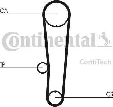 CONTINENTAL CT1017K1 - Kit cinghie dentate www.autoricambi360.it