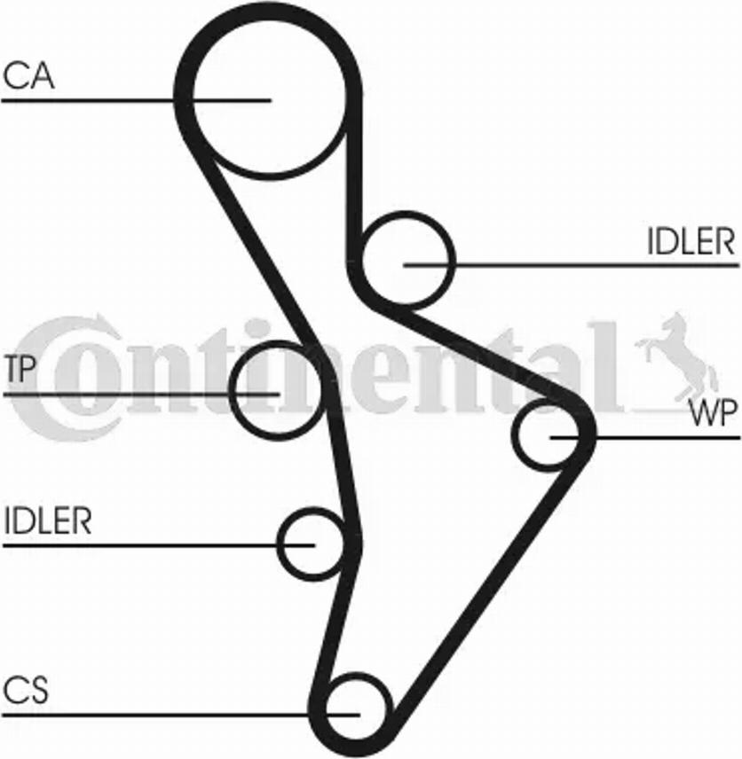 Continental CT1088K1 - Kit cinghie dentate www.autoricambi360.it