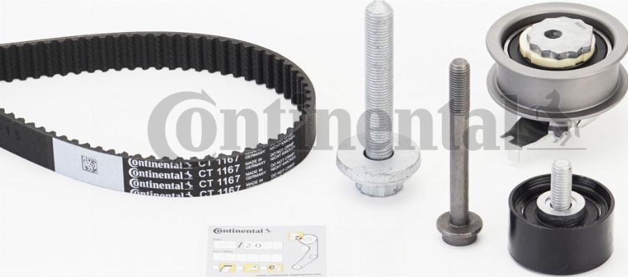 Continental CT1167K4 - Kit cinghie dentate www.autoricambi360.it
