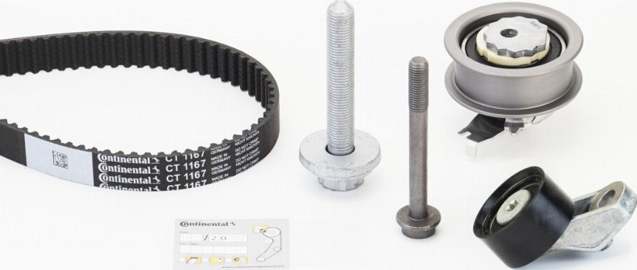 Continental CT1167K5 - Kit cinghie dentate www.autoricambi360.it