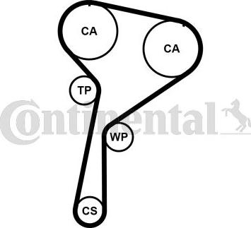 CONTINENTAL CT 1184 K2 - Kit cinghie dentate www.autoricambi360.it