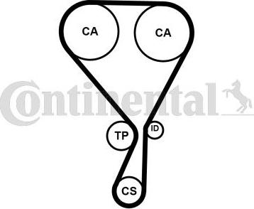 Continental CT1188 - Cinghia dentata www.autoricambi360.it