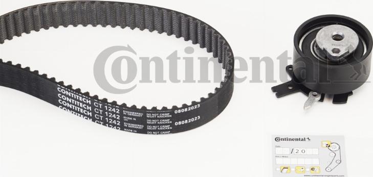 Continental CT1242K1 - Kit cinghie dentate www.autoricambi360.it