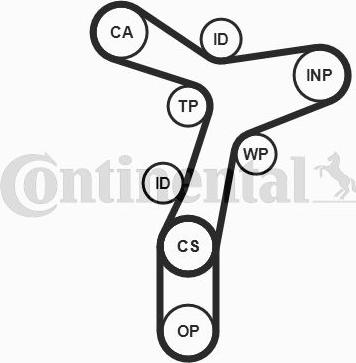 Continental CT1229WP2PRO - Pompa acqua + Kit cinghie dentate www.autoricambi360.it