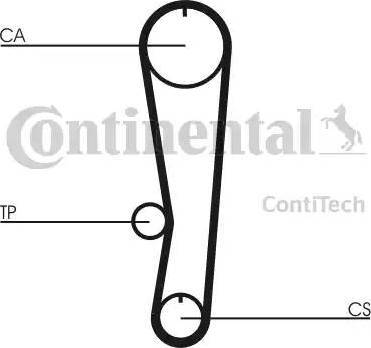 CONTINENTAL CT 895 K1 - Kit cinghie dentate www.autoricambi360.it