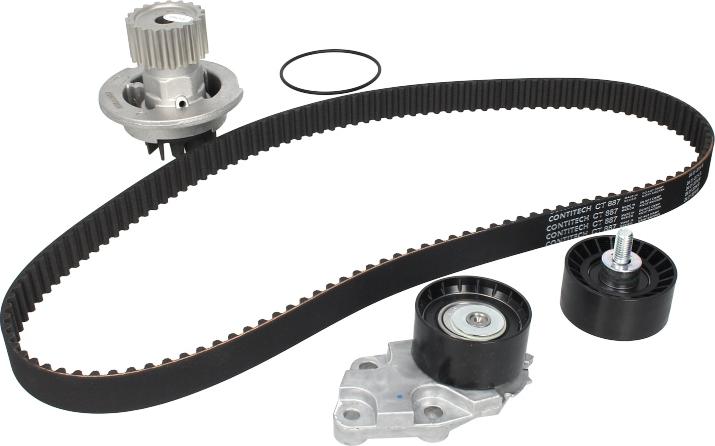 CONTINENTAL CT 887 WP2 - Pompa acqua + Kit cinghie dentate www.autoricambi360.it