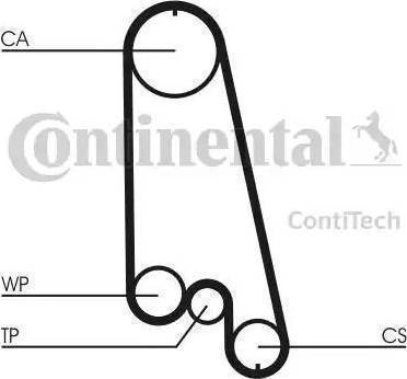 CONTINENTAL CT874WP4 - Kit cinghie dentate www.autoricambi360.it