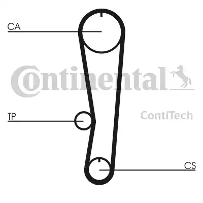 CONTINENTAL CT 757 K1 - Kit cinghie dentate www.autoricambi360.it