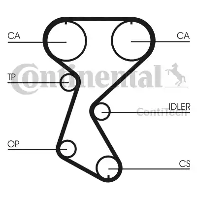 Continental CT760 - Cinghia dentata www.autoricambi360.it