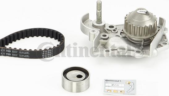 CONTINENTAL CT709WP2 - Pompa acqua + Kit cinghie dentate www.autoricambi360.it
