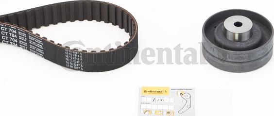 CONTINENTAL CT704K1 - Kit cinghie dentate www.autoricambi360.it