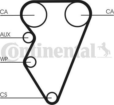 Continental CT708WP1 - Pompa acqua + Kit cinghie dentate www.autoricambi360.it