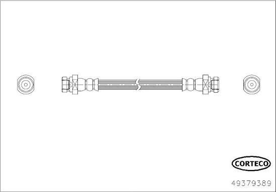Corteco 49379389 - Flessibile del freno www.autoricambi360.it