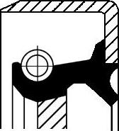 Corteco 19016676B - Anello tenuta, Differenziale www.autoricambi360.it