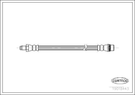 Corteco 19018443 - Flessibile del freno www.autoricambi360.it