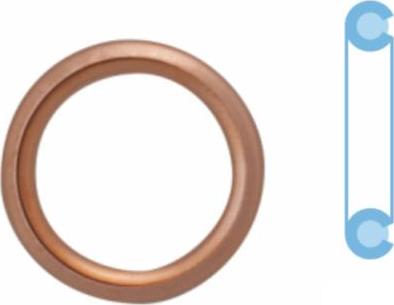Corteco 407711S - Anello di tenuta, vite di scarico olio www.autoricambi360.it
