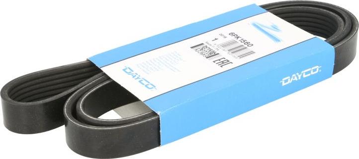 DAYCO 6PK1560 - Cinghia Poly-V www.autoricambi360.it