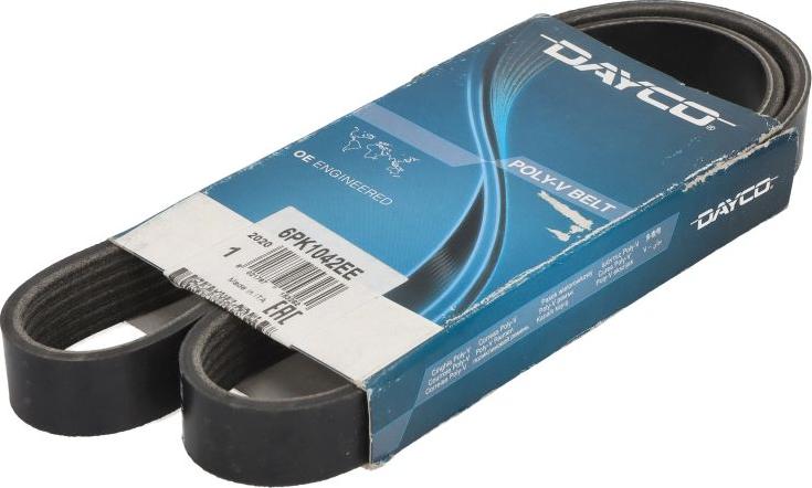 DAYCO 6PK1042EE - Cinghia Poly-V www.autoricambi360.it