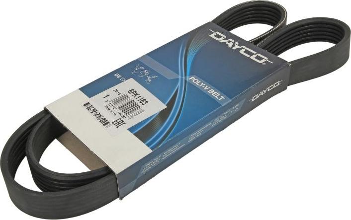 DAYCO 6PK1163 - Cinghia Poly-V www.autoricambi360.it