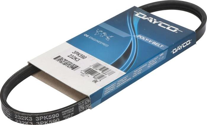 Dayco 3PK590 - Cinghia Poly-V www.autoricambi360.it
