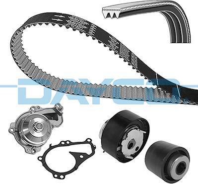 DAYCO KBIOWP150 - Pompa acqua + Kit cinghie dentate www.autoricambi360.it