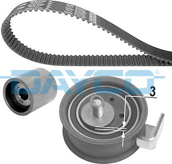 DAYCO KTB443 - Kit cinghie dentate www.autoricambi360.it