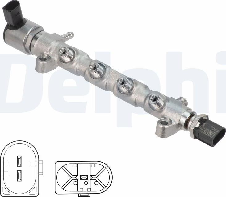 Delphi 28387789 - Collettore di distribuzione, Carburante www.autoricambi360.it