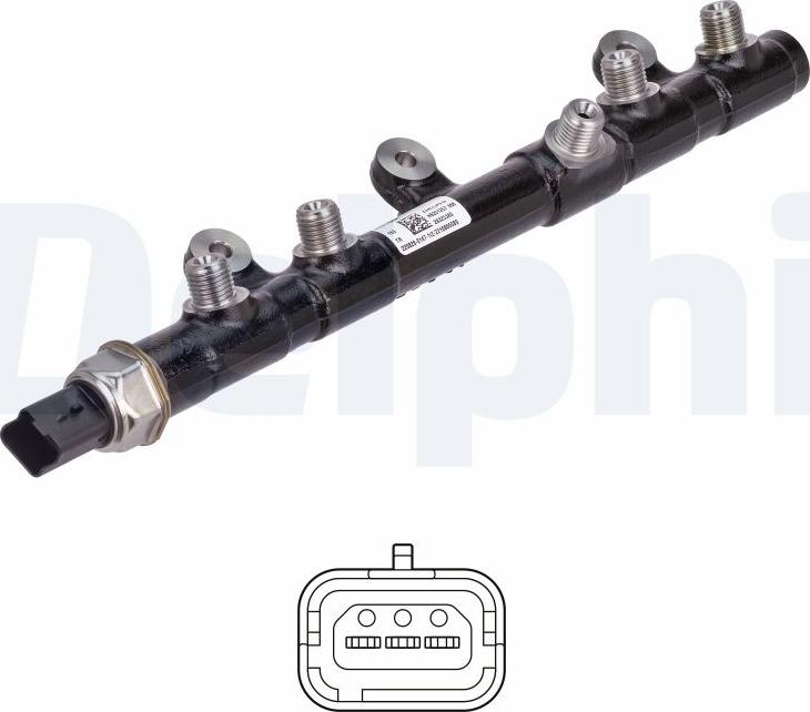 Delphi 28325380 - Collettore di distribuzione, Carburante www.autoricambi360.it