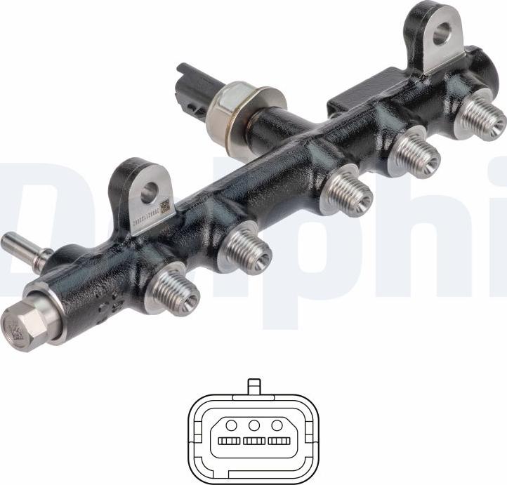 Delphi 28285170 - Collettore di distribuzione, Carburante www.autoricambi360.it
