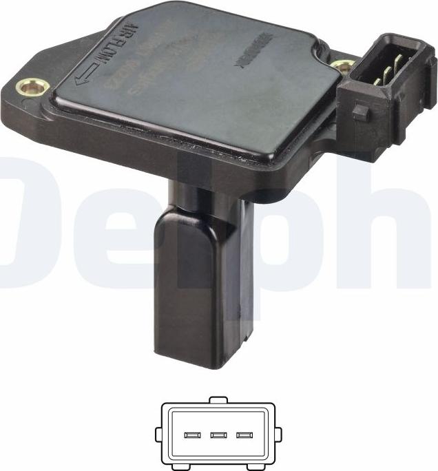 Delphi AF10491-12B1 - Debimetro www.autoricambi360.it