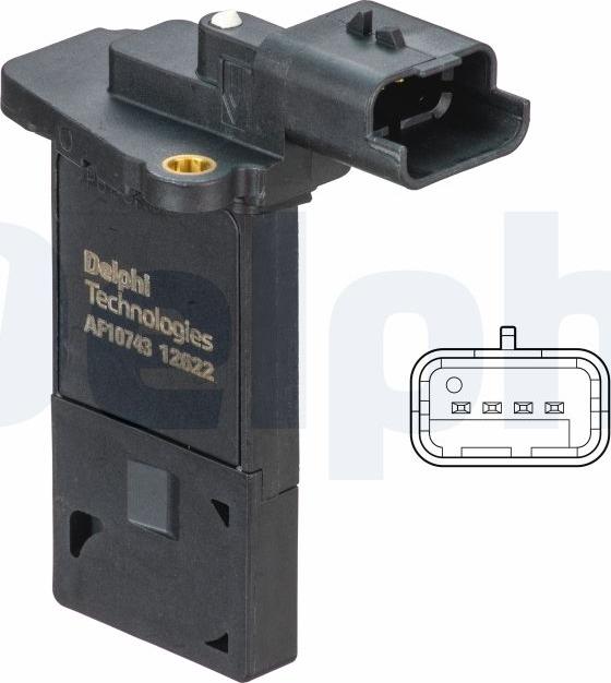 Delphi AF10743-12B1 - Debimetro www.autoricambi360.it