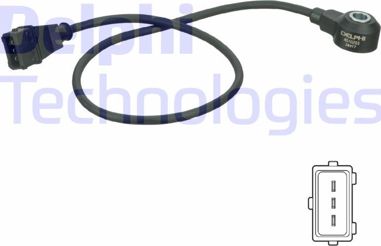 Delphi AS10203 - Sensore di detonazione www.autoricambi360.it