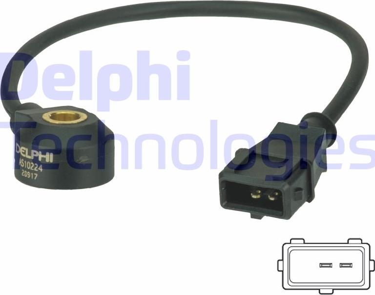 Delphi AS10224 - Sensore di detonazione www.autoricambi360.it