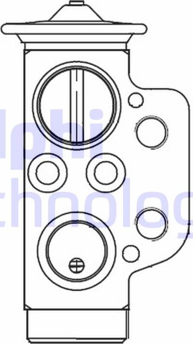 Delphi CB1022V - Valvola ad espansione, Climatizzatore www.autoricambi360.it