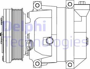 Delphi CS10095 - Compressore, Climatizzatore www.autoricambi360.it