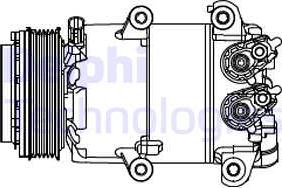 Delphi CS20466 - Compressore, Climatizzatore www.autoricambi360.it