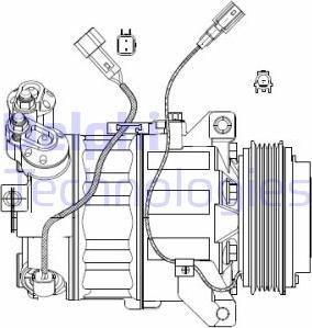 Delphi CS20482 - Compressore, Climatizzatore www.autoricambi360.it
