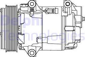 Delphi CS20430 - Compressore, Climatizzatore www.autoricambi360.it