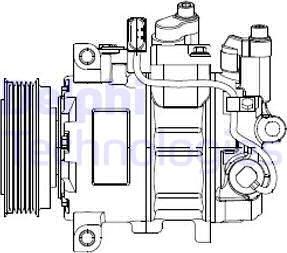 Delphi CS20474 - Compressore, Climatizzatore www.autoricambi360.it