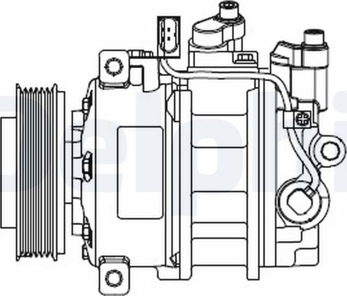 Delphi CS20546 - Compressore, Climatizzatore www.autoricambi360.it