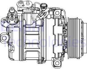 Delphi CS20547 - Compressore, Climatizzatore www.autoricambi360.it