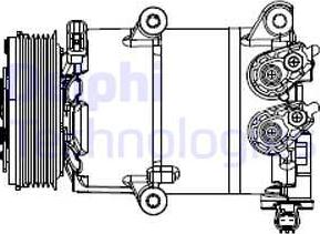 Delphi CS20553 - Compressore, Climatizzatore www.autoricambi360.it