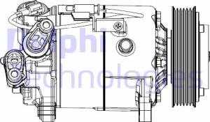 Delphi CS20500 - Compressore, Climatizzatore www.autoricambi360.it