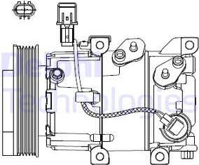 Delphi CS20518 - Compressore, Climatizzatore www.autoricambi360.it