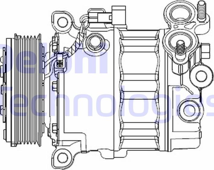 Delphi CS20512 - Compressore, Climatizzatore www.autoricambi360.it