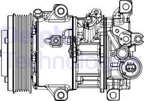 Delphi CS20537 - Compressore, Climatizzatore www.autoricambi360.it