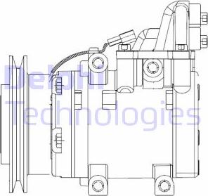 Delphi CS20524 - Compressore, Climatizzatore www.autoricambi360.it