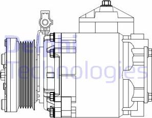 Delphi CS20525 - Compressore, Climatizzatore www.autoricambi360.it